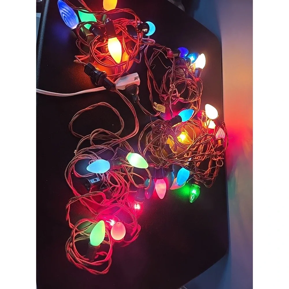 Vintage NOMA Christmas Lights 3 Strings Lights
